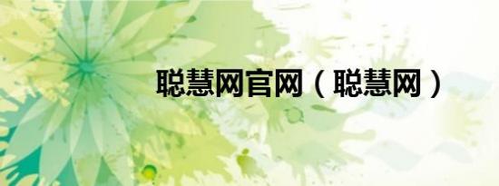 聪慧网九游会登录地址官网（聪慧网）
