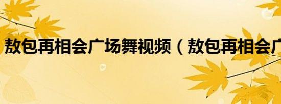 敖包再相会广场舞视频（敖包再相会广场舞）