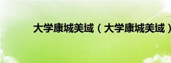 大学康城美域（大学康城美域）